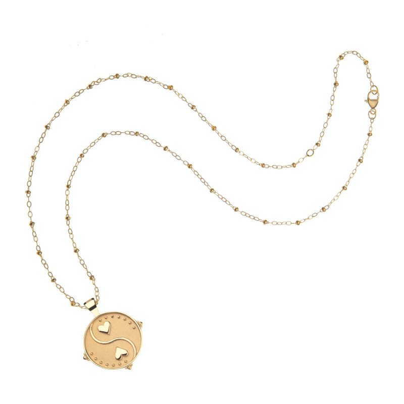 Gold Small Balance Coin Pendant on satellite chain