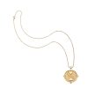 Gold Original Balance Coin Pendant on classic rolo chain