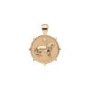 Gold Small Coin Pendant with Lion and star