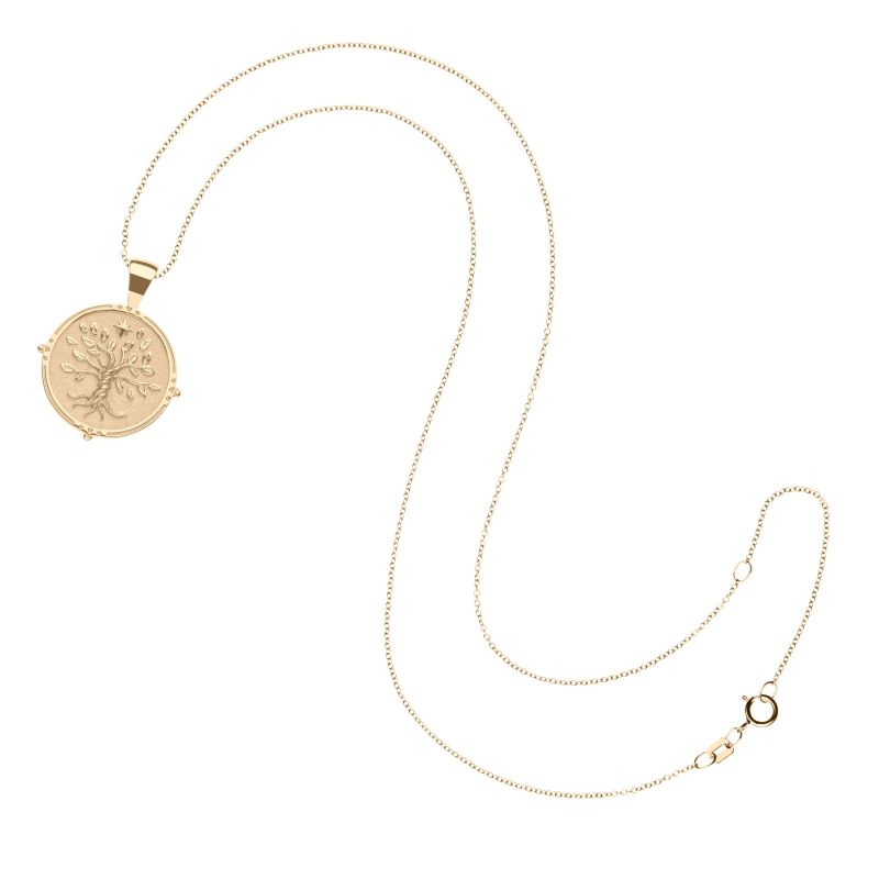 Gold Faith Coin on 10 karat adjustable chain