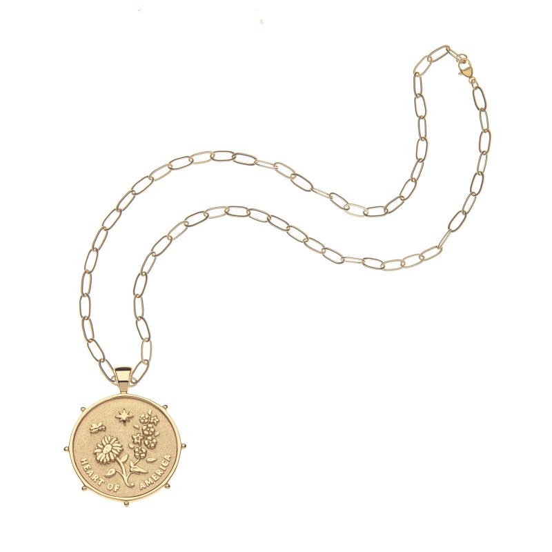 Kansas City Original Coin on Drawn Link Chain