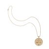 Gold original  Libra pendant on classic rolo chain