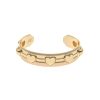 Gold cuff bracelet with hearts