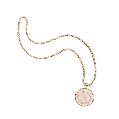 Love coin on grande rolo chain