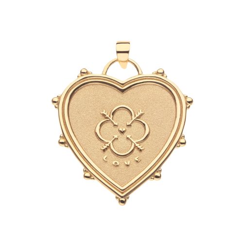 Love To The Nines heart pendant back