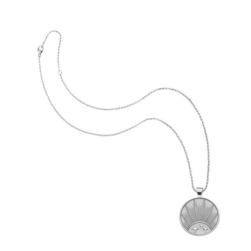 Silver Original Strong coin on classic rolo chain