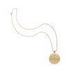 Gold original Virgo coin pendant on classic rolo chain